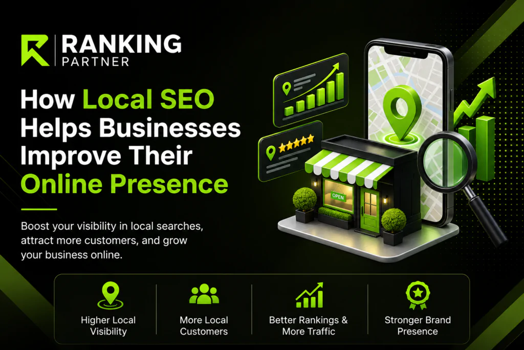 Local SEO strategy helping businesses improve online visibility, local rankings, and customer reach